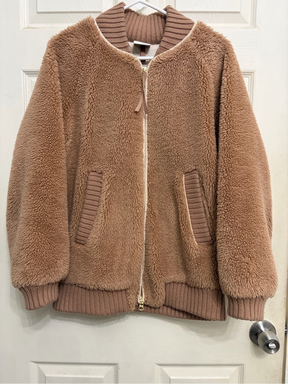 Varley Cozy Teddy Fleece jacket - Brown size small